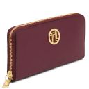 Financier Exclusive zip Around Leather Wallet Bordeaux TL142485