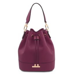 TL Bag Borsa Secchiello in Pelle Bordeaux TL142146