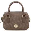 Chantilly Bolso a Mano en Piel Marrón topo oscuro TL142480