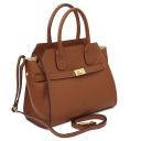 Origami Bolso en Piel Cognac TL142466