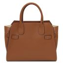 Origami Bolso en Piel Cognac TL142466