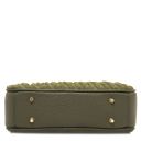 Chantilly Bolso a Mano en Piel Verde Oscuro TL142480