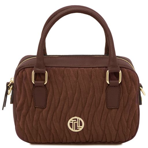 Chantilly Borsa a Mano in Pelle Caffè TL142480