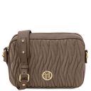 Chantilly Bolso con Badolera en Piel Marrón topo oscuro TL142490