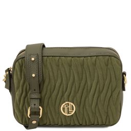 Chantilly Leather Shoulder bag Forest Green TL142490