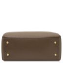 Creta Leather Shoulder bag and zip Around Leather Wallet Dark Taupe TL142487