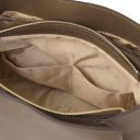 Creta Leather Shoulder bag and zip Around Leather Wallet Dark Taupe TL142487