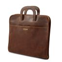 Sorrento Document Leather Briefcase Brown TL141022