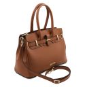 TL Bag Borsa a Mano in Pelle Cognac TL142174