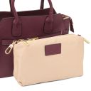 Origami Leather Tote Bordeaux TL142466