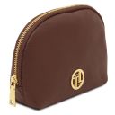 Vera Soft Leather Toiletry Case Coffee TL142438