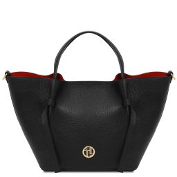 Legame Borsa Shopping in Pelle - Misura Grande Nero TL142481