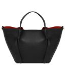 Legame Shopping Tasche aus Leder - Gross Schwarz TL142481