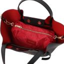 Legame Shopping Tasche aus Leder - Gross Schwarz TL142481