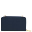 Urania Portefeuille/supporte Pour Téléphone en Cuir Avec Bandoulière Bleu foncé TL140483