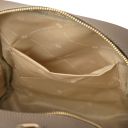 Prisma Mochila en Piel Suave Marrón topo oscuro TL142483