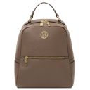 Prisma Rucksack aus Weichem Leder Dunkel Taupe TL142483