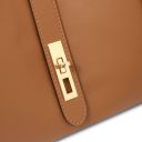 Soave Bolso a Mano en Piel Suave Cognac TL142489