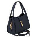 Soave Bolso a Mano en Piel Suave Azul oscuro TL142489