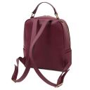 Prisma Rucksack aus Weichem Leder Bordeaux TL142483