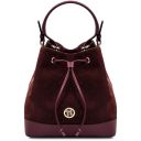 Minerva Bolso Cubo Secchiello en Piel Bordeaux TL142476