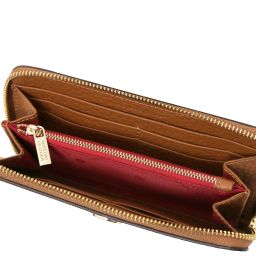 Financier Exclusive zip Around Leather Wallet Коньяк TL142494