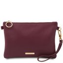 TL Bag Bolso Noche en Piel Suave Bordeaux TL142029