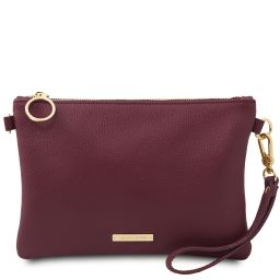 TL Bag Soft Leather Clutch Bordeaux TL142029