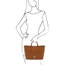 Viva Handtasche aus Leder Cognac TL142498