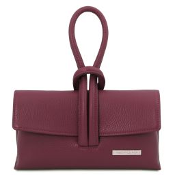TL Bag Pochette in Pelle Bordeaux TL141990