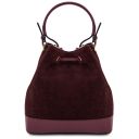 Minerva Beuteltasche aus Leder Bordeaux TL142476