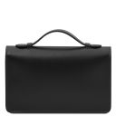 Opera Leather Clutch With Chain Strap Black TL142505