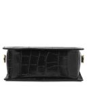 Croque Sac Cabas en Cuir Effet Croco Noir TL142503
