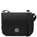 Sella Leather Shoulder bag Black TL142506
