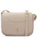 Sella Leather Shoulder bag Beige TL142506