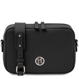 Cubetto Leather Shoulder bag Black TL142499