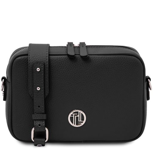 Cubetto Bolso con Badolera en Piel Negro TL142499