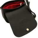 Sella Schultertasche aus Leder Schwarz TL142506