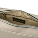 Cubetto Leather Shoulder bag Beige TL142499