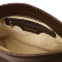 TL Bag Schultertasche aus Weichem Leder Kaffee TL142087