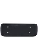 Cubetto Bolso con Badolera en Piel Azul oscuro TL142499