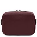 Cubetto Borsa a Tracolla in Pelle Bordeaux TL142499
