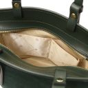 Glacette Suede Leather Bucket bag Forest Green TL142261