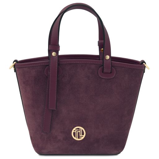 Glacette Beuteltasche aus Wildleder Bordeaux TL142261