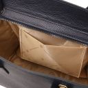 Origami Leather Tote Dark Blue TL142507