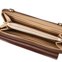 Urania Leather Wallet/phone Holder With Strap Coffee TL142433