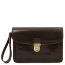 Max Кожаная сумка на запястье Темно-коричневый TL8075