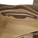 Libra Borsa al Hombro en Piel Marrón topo oscuro TL142508