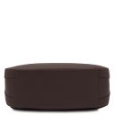 Sella Bolso con Badolera en Piel Marrón oscuro TL142506