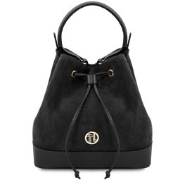 Minerva Borsa Secchiello in Pelle Nero TL142476